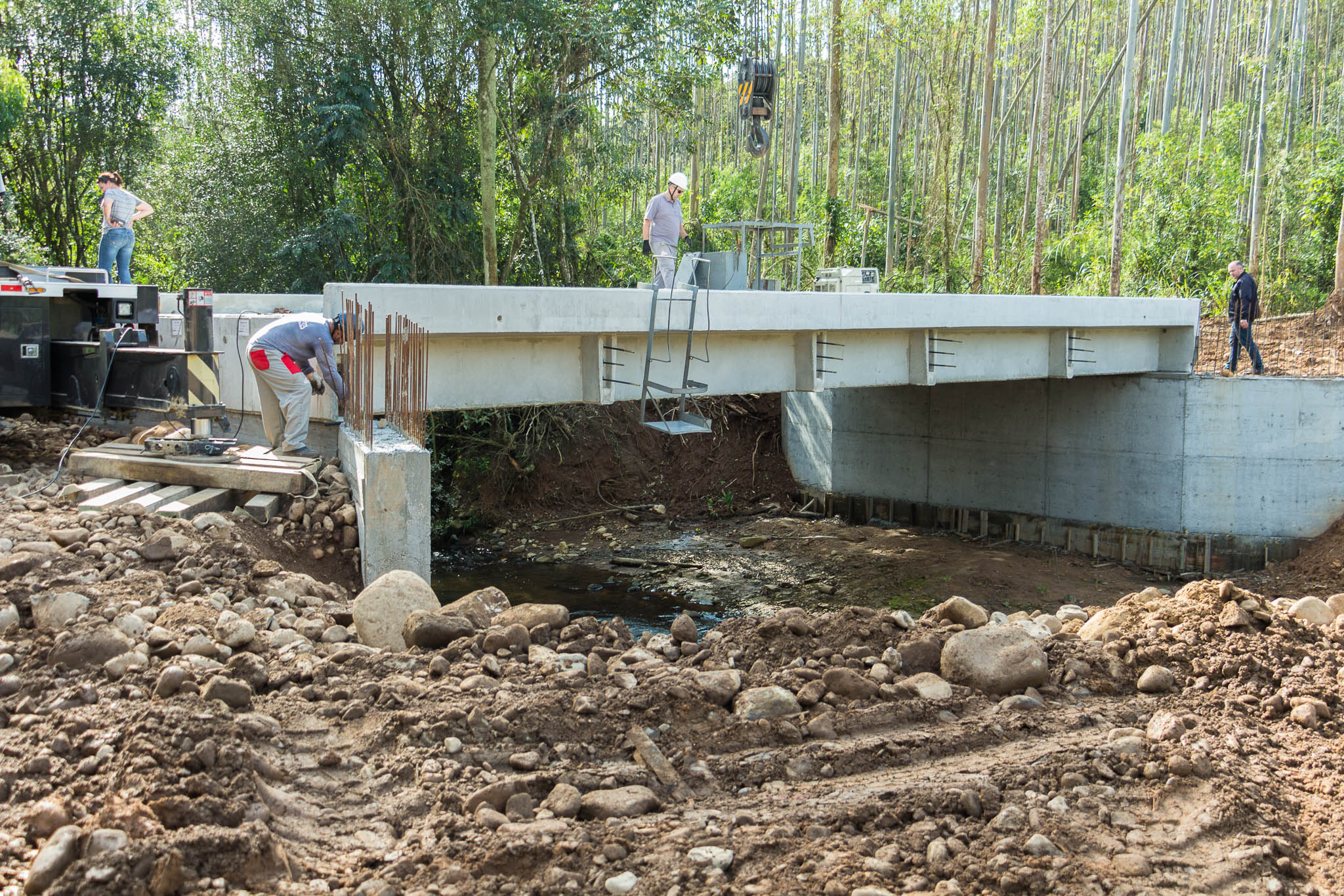 Mais Uma Ponte Concreto Armado é Instalada Na Localidade De Rio Capivaras Alto Em Lauro Müller 4103